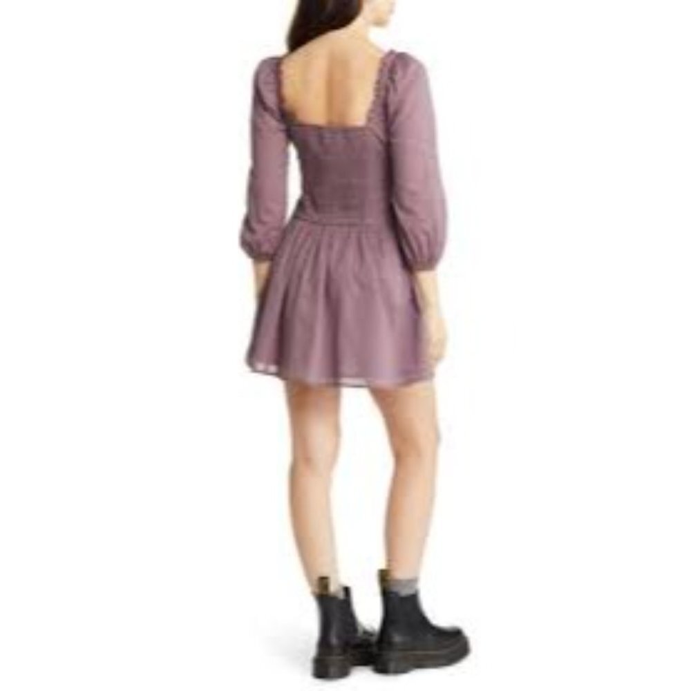 NWT BDG Urban Outfitters Lydia 3/4 Sleeve Corsetry Mini Dress, size X-Small - Picture 7 of 10